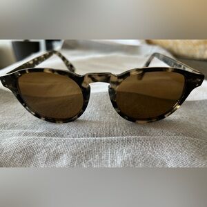 Lafont Tortoise Oval Sunglasses with Brown Lenses and Case